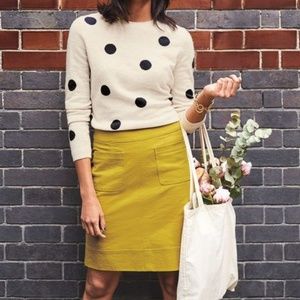 Boden Dorchester Mustard Skirt - 6L - 30" Waist